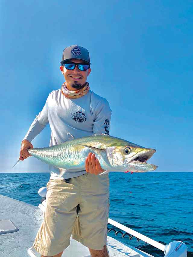 Derrick Hinojosa 10 miles outside Packery Jetties - 45" king mackerel