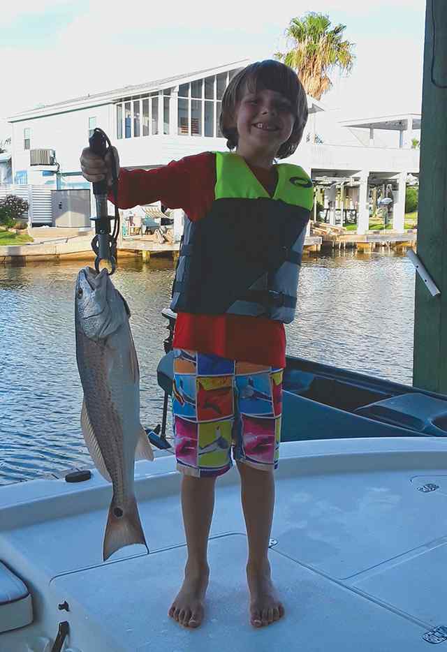 Lochlon Bard West Galveston Bay - first red!