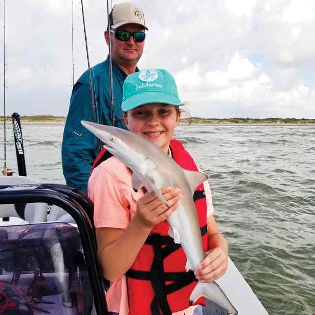 Jhenna Stegemoller Port Aransas - blacktip shark