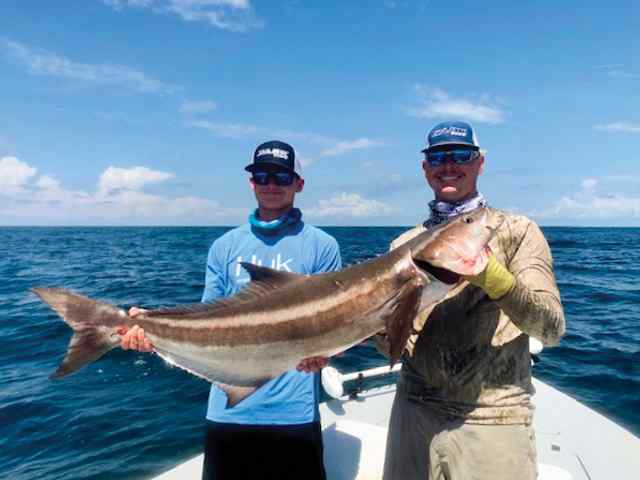 Ridge Stegemoller & Clint Smith Port Aransas - 42 lb cobia
