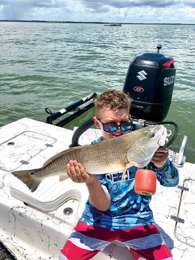 Hayes Ledger Rockport - 23" redfish, Game Warden Youth Fishing Tournament 2021