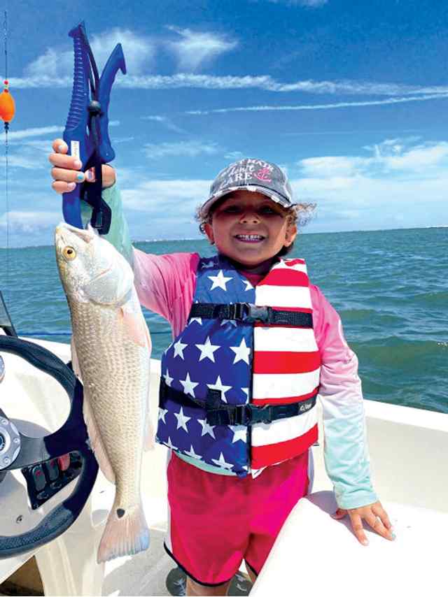 Infinity Grace De Los Santos Ingleside - 17" first redfish! CPR