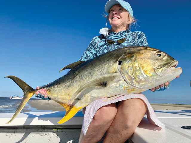 Donna Shelton West Matagorda Bay - 43" 26 lb jack crevalle