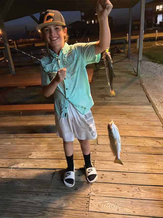 Kingston Faldyn Shoalwater Flats (seadrift) - two trout CPR, caught on a double lure speck rig