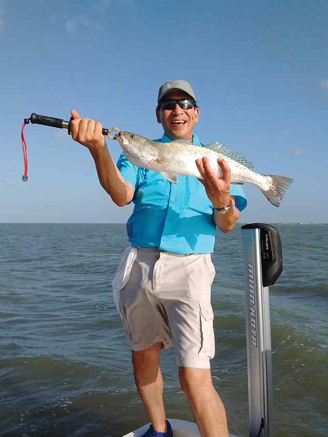 Darrell Felix Baffin Bay - trout, caught on live croaker