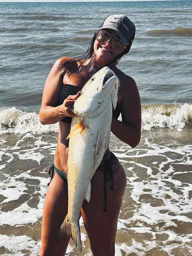 April Zwahr Sargent - personal best red! CPR, caught on cut mullet