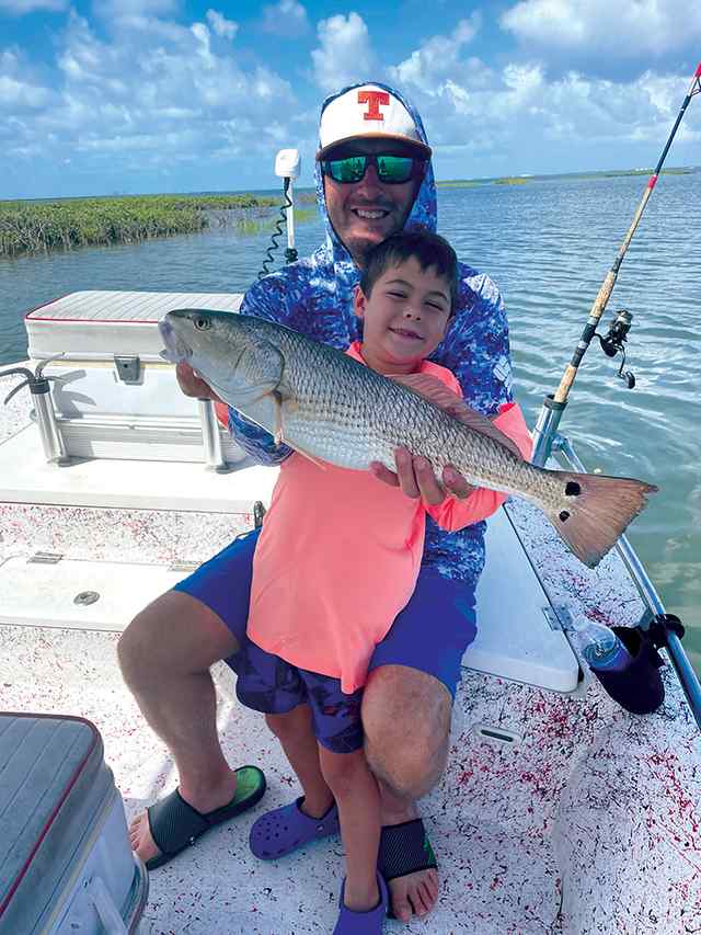 Dylan David Aransas Bay - 23" first keeper red!