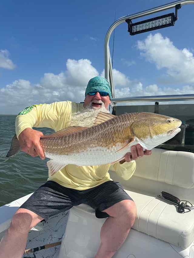 Thomas Fleschner Laguna Madre, PiNS - 38" 20 lb first redfish!
