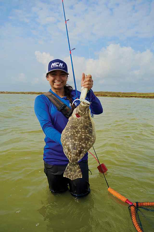 Jackie Peña Port Mansfield - 18" flounder