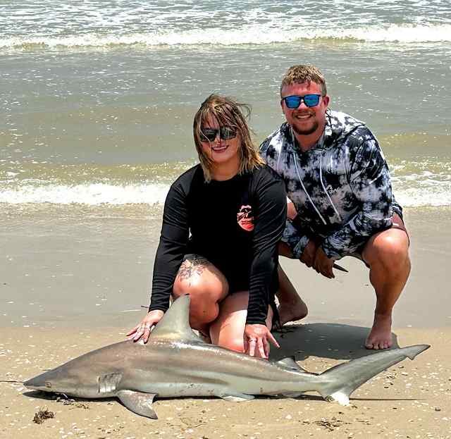 Heidi Faldik Matagorda surf - 49" personal best spinner shark!