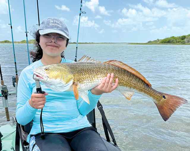 Julia Vargas Aransas Pass - 30.5" personal best bull red! CPR
