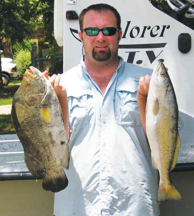 Jeff Arthur Brazos River
tripletail & trout