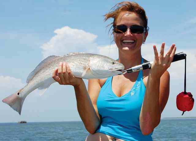 Kammie Clark First fishing trip
23" redfish