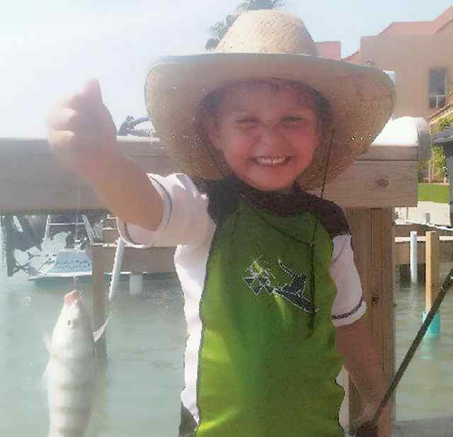 Aiden South Padrefirst fish!