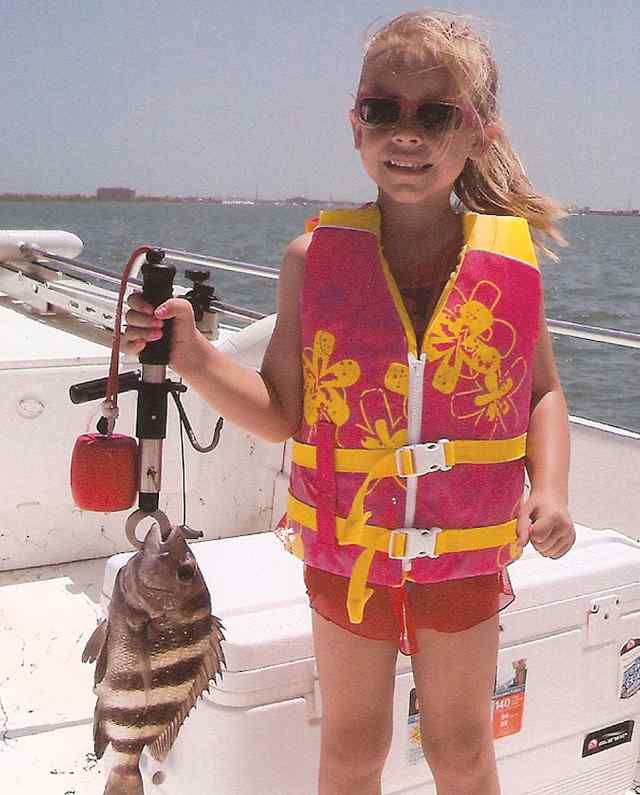 Taytum Rosette Port Aransasfirst sheepshead! CPR