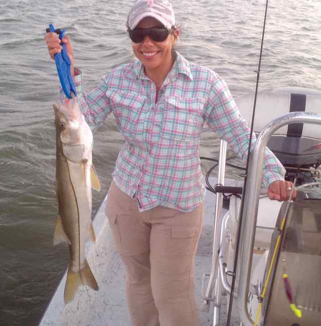 Cris Castillo South Padre29&quot; snook, first fish! CPR