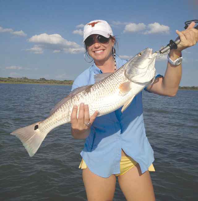 Nikki Kutach St. Charles Bayfirst redfish!