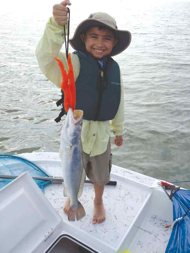 Eric Sepulveda Laguna Madre25&quot; personal best trout!