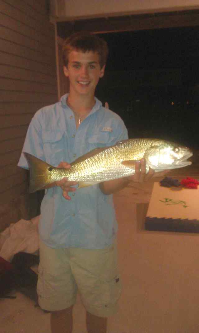 Trey Wadlington Galveston Bayslot redfish