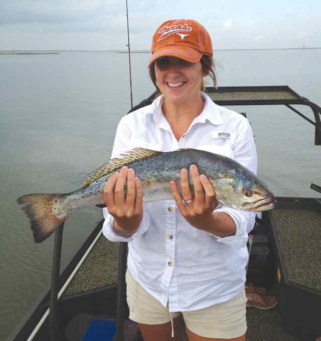 Tiffani Reyes Galveston Bay25&quot; trout