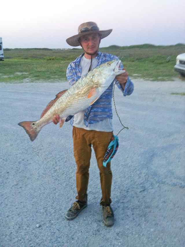 David Burk Port Aransas, south jetty34&quot; bull red