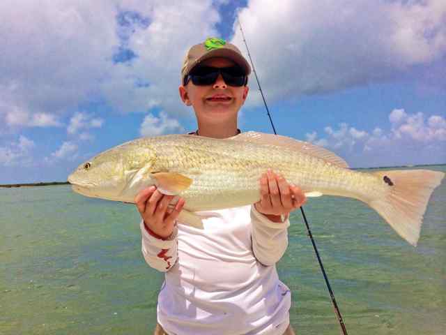 Gibby Lambert Aransas Bay26.5&quot; redfish, while fishing with dad, Jim