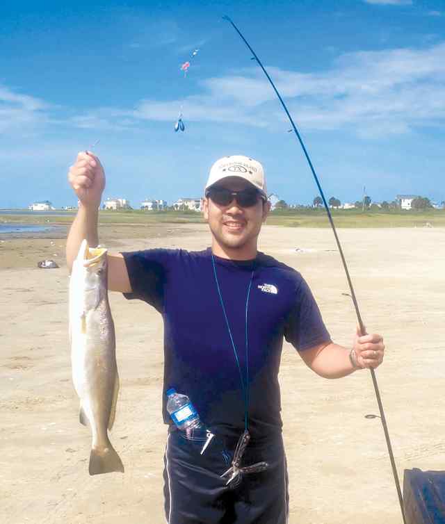 Hong Leung Here from England!St. Luis Pass24&quot; trout