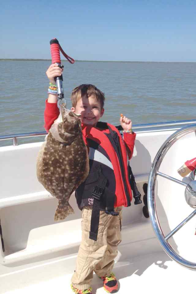 Callen Smith Bastrop Bay23&quot; first flounder!