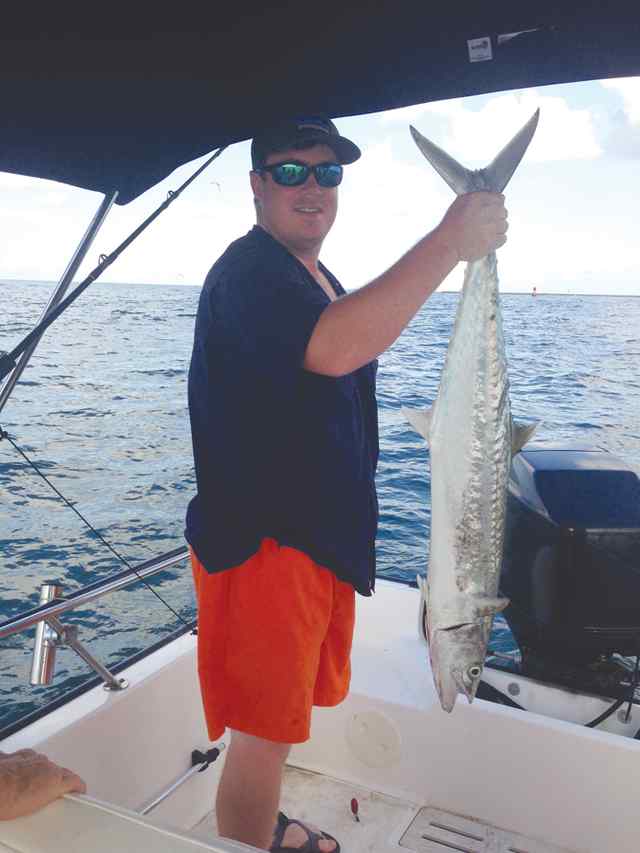 Rob Wales Port O'Connor jettieskingfish CPRFirst fishing trip in Texas!