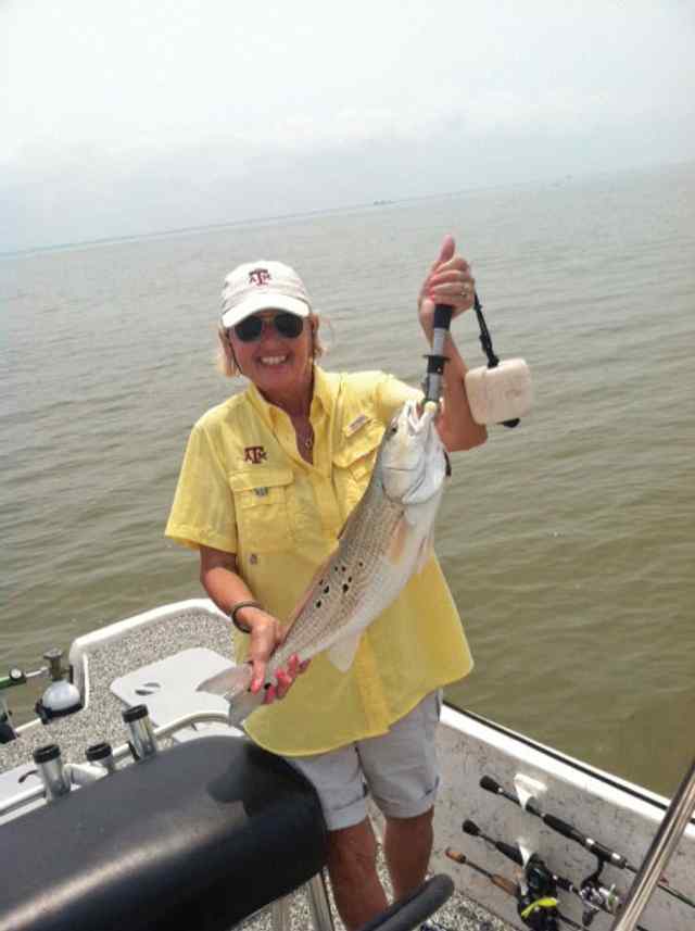 Kay Purifoy Trinity Bayfirst keeper fish, 21 spots