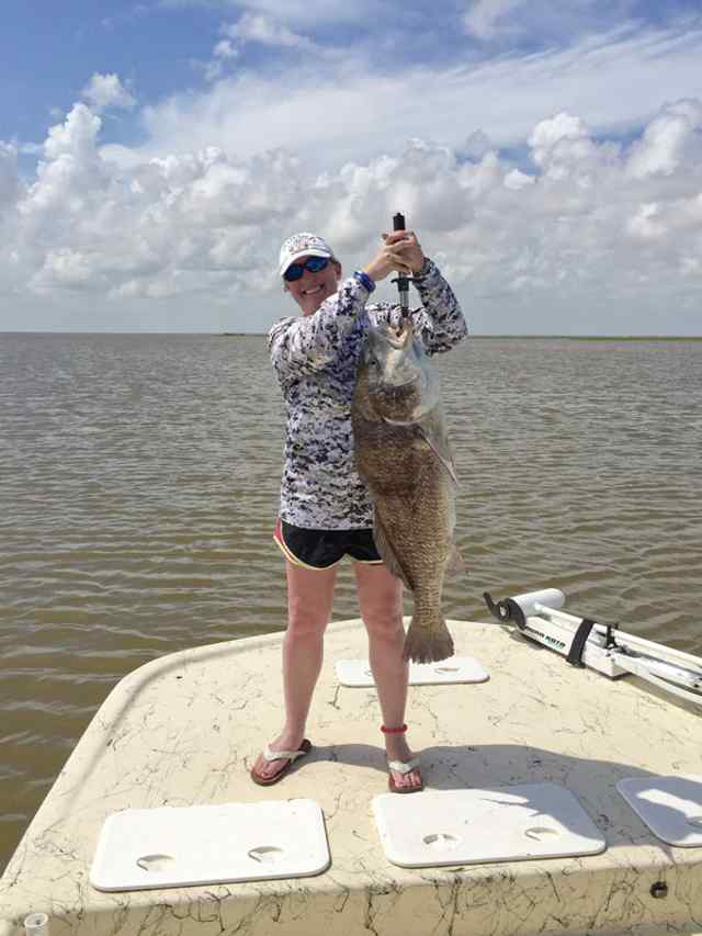 Lori Halliday West Matagorda Bay42&quot; 38.5 lb drum