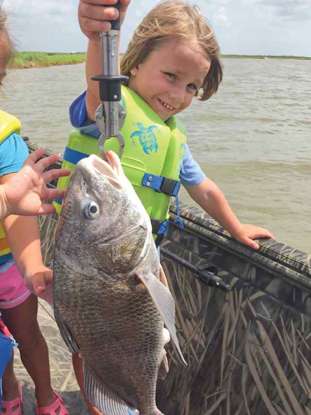 Landry Patterson Sargent - 5 lb first black drum! CPR