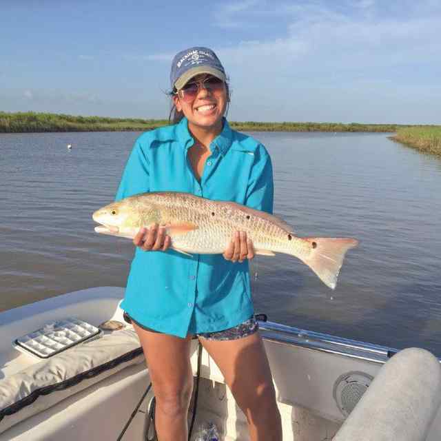 Sydney Perez Lake Jackson27&quot; first keeper redfish