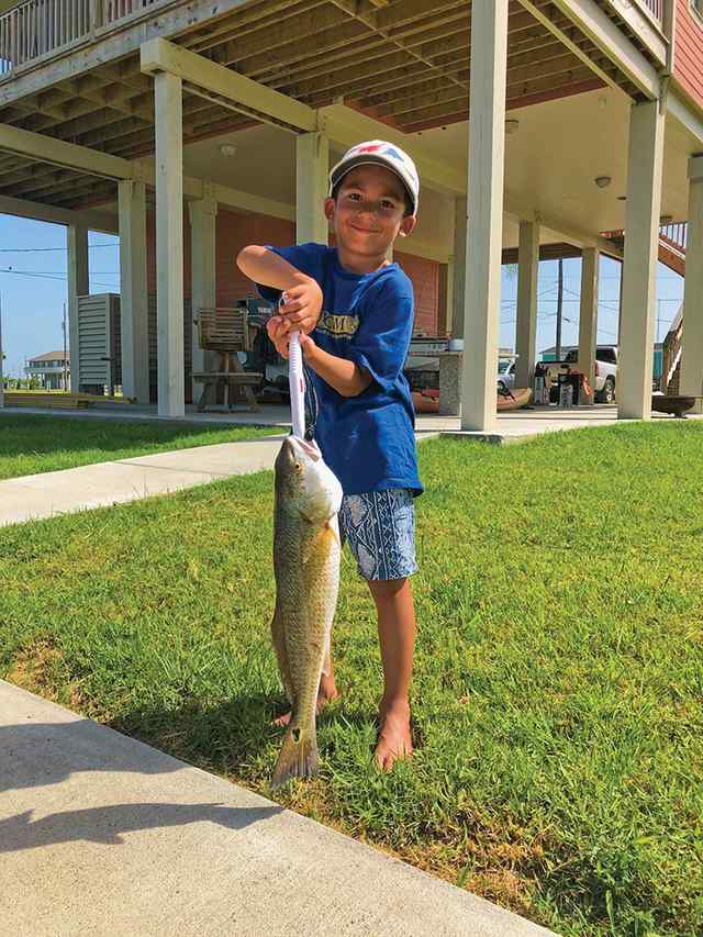 Michael Castillo West Galveston Bay - 21" redfish, first catch off kayak!