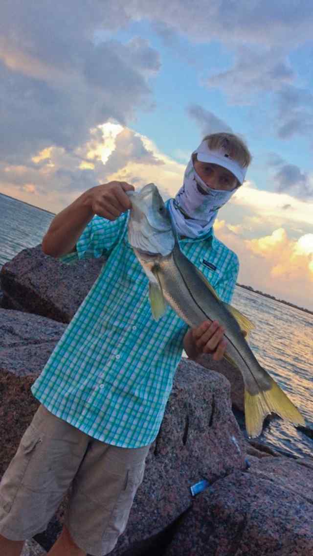Cody Fite Port Aransas, north jetty - first Texas snook!