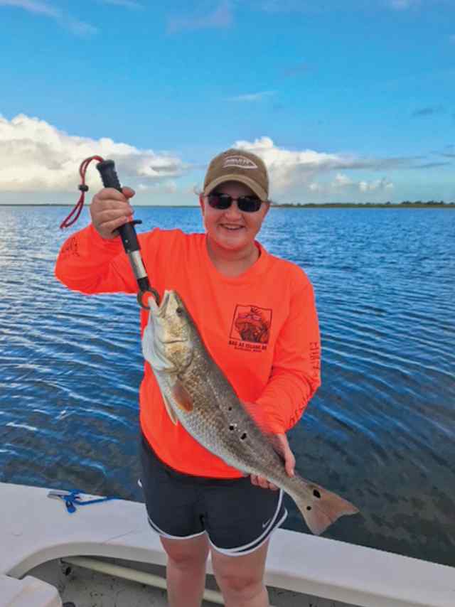 Samantha Pruitt Shoalwater Bay - 26" redfish