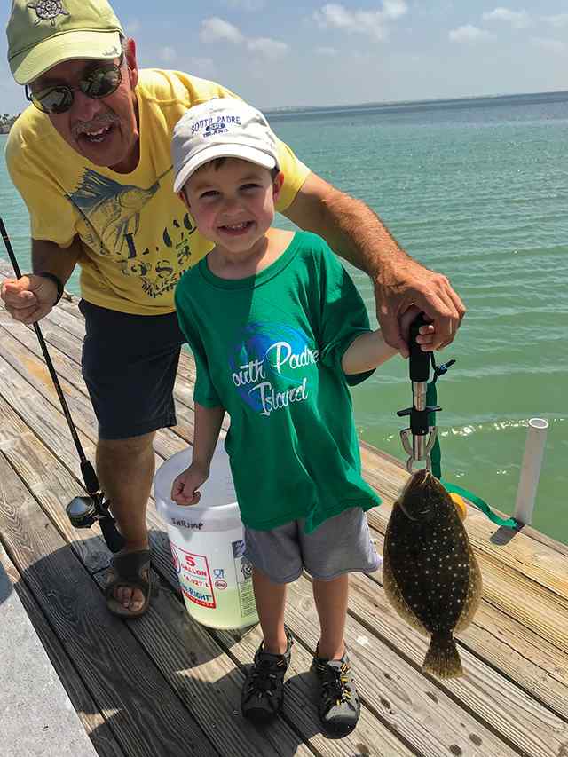 Elliott Reese South Padre - 13" flounder CPR, first fish!