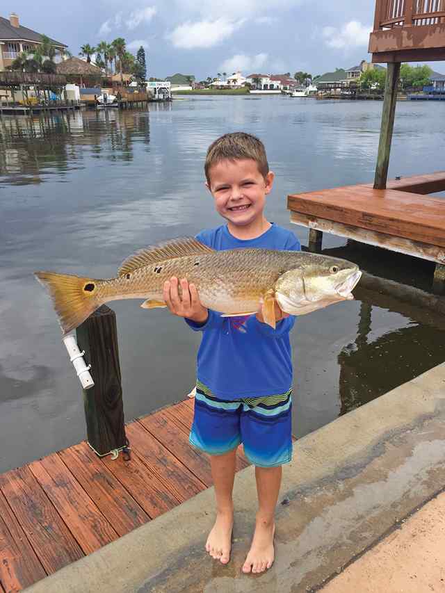 Cinco Stolte Laguna Madre - 26" redfish, caught on live shrimp