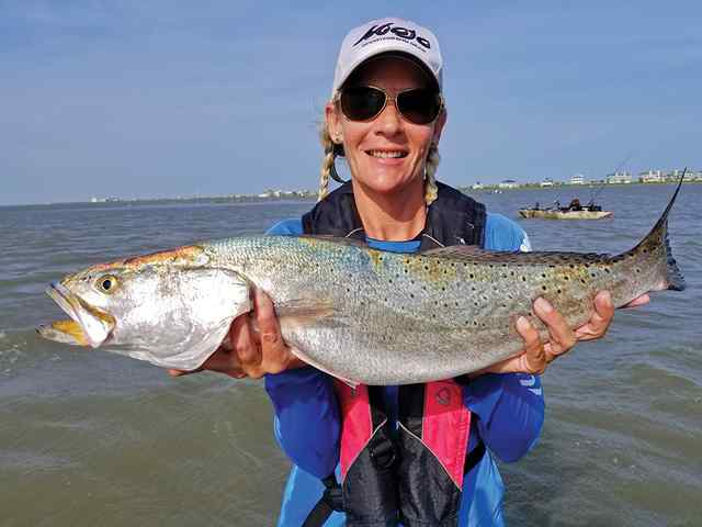 Kelly Waldon West Galveston Bay, near San Luis Pass - 30" personal best speck!