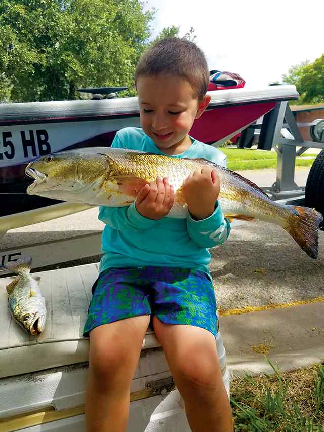 Waylon Laguna Madre - 27" first fish!