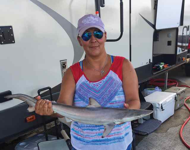 Rosa Young Texas City Dyke - 30" first blacktip!