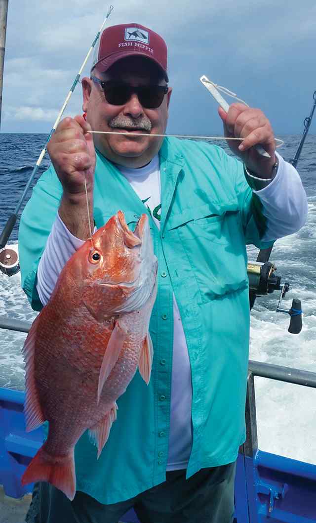 Michael Palmer Ziverk Port Aransas (federal waters) - 16 lb first snapper!