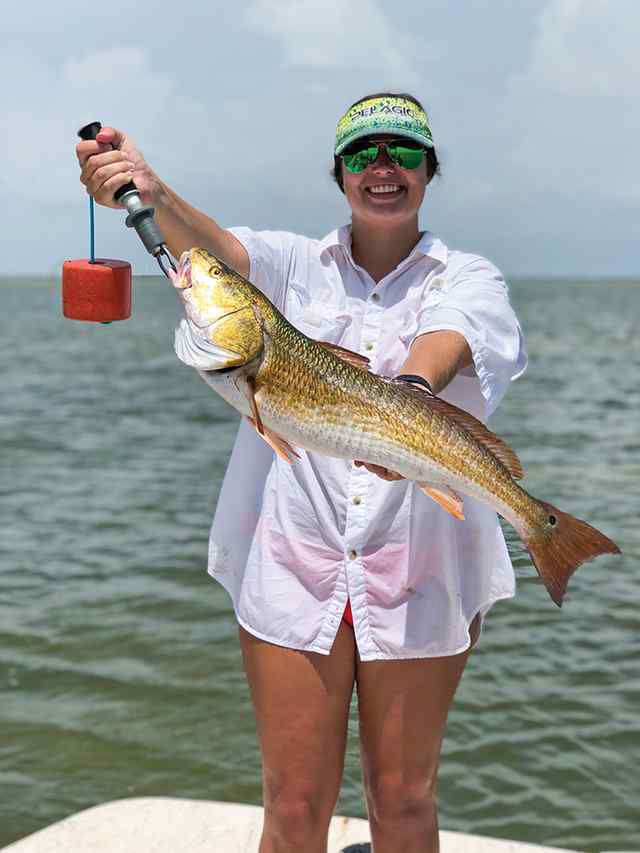 Madalyn Beach Baffin Bay (9 mile hole) - redfish CPR, caught while sight casting with lures