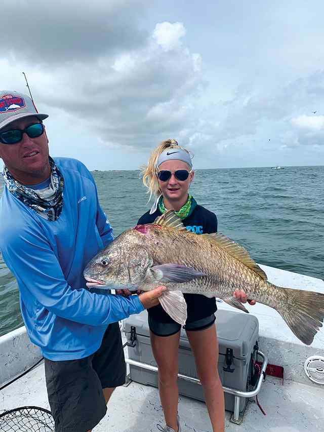 Halle Maxwell Port O'Connor - 40 lb personal best drum!
