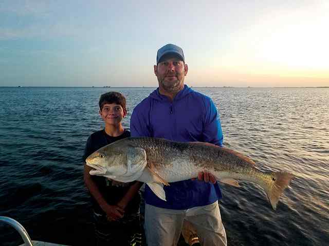 Derek & Drayton Segler Port O'Connor - 39" redfish