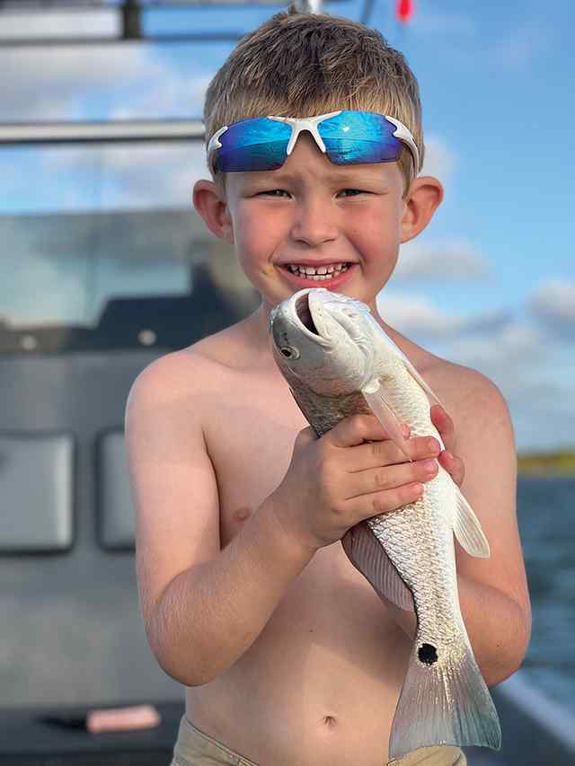 Jetson Shive first redfish!