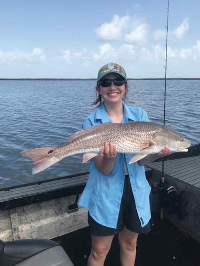 Claire Starcke Aransas Bay - 30" personal best red! CPR