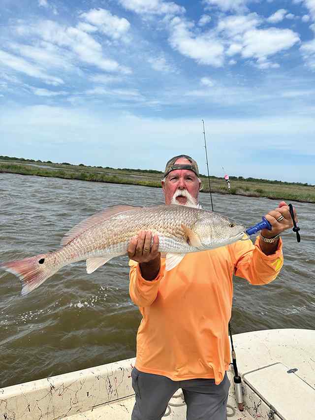 Jerry Hackett West Matagorda - 32.25" redfish, first saltwater fishing trip!