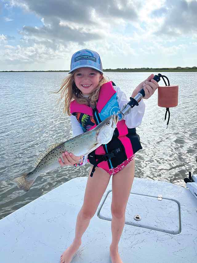 Anna Loeffelholz Aransas Bay - 19" speckled trout