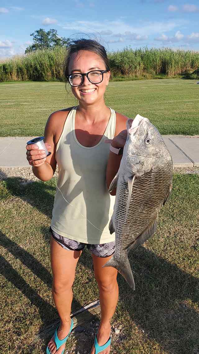 Samantha Souza Sabine Pass Shipping Channel - 29" black drum